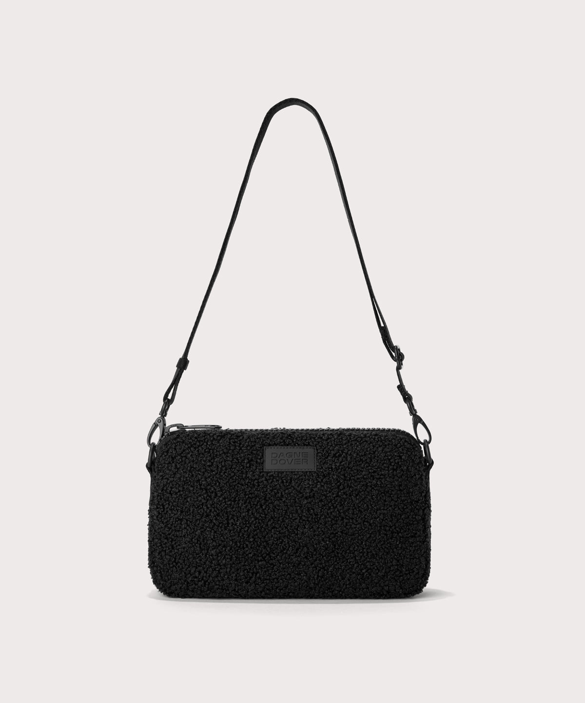 Nora Shoulder Bag in Onyx Shearling - Image 3