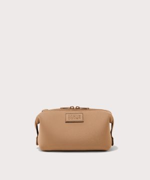 Hunter Toiletry Bag in Camel. Small