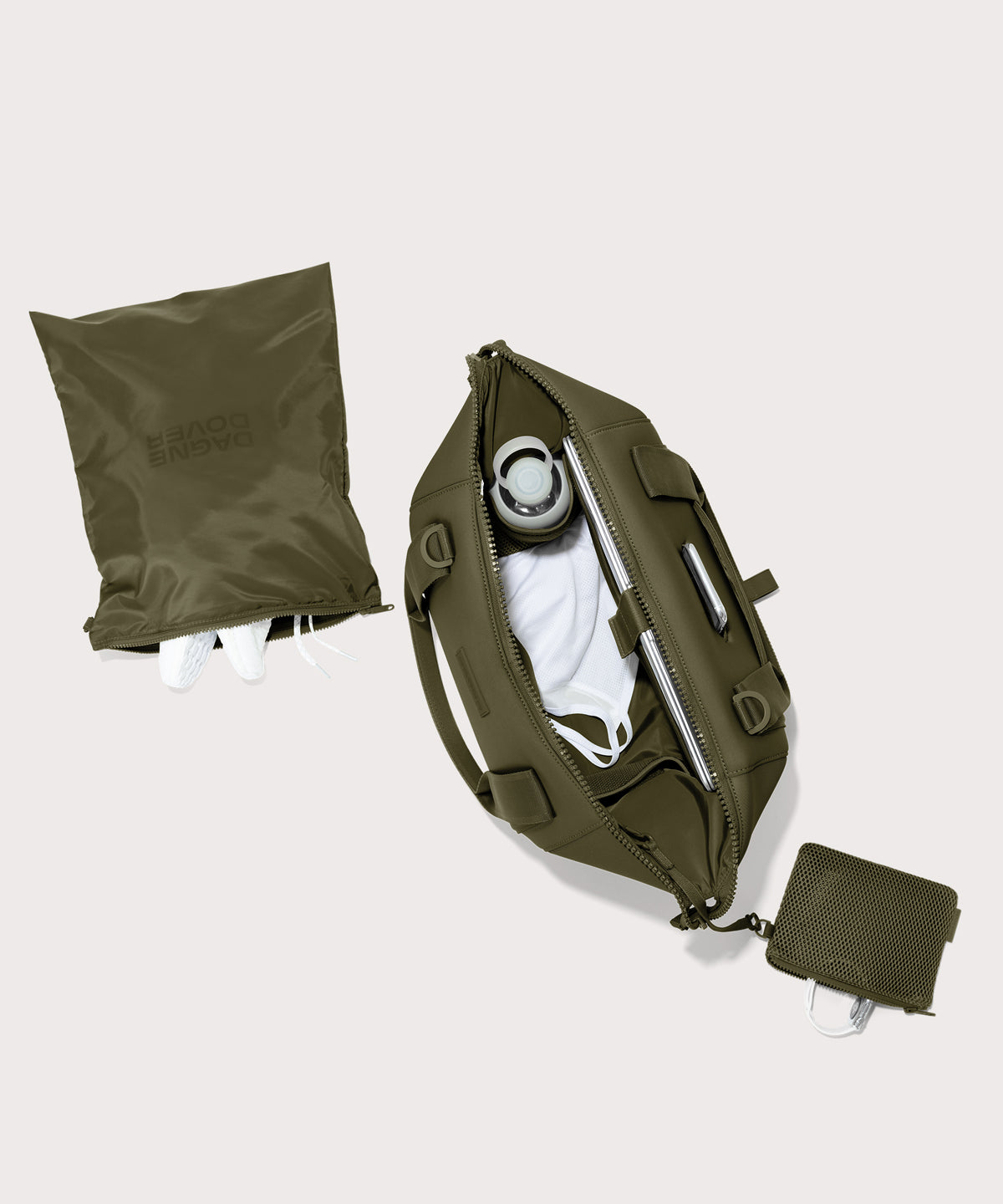 Landon Carryall in Dark Moss. Medium - Image 2