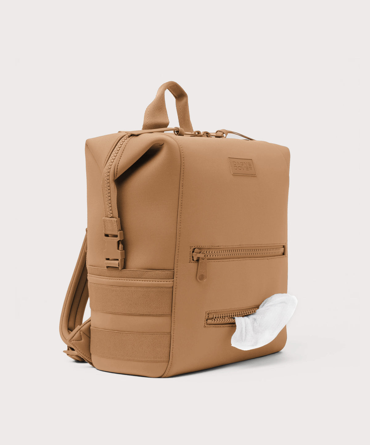 Indi Diaper Backpack in Camel. Large - Image 6