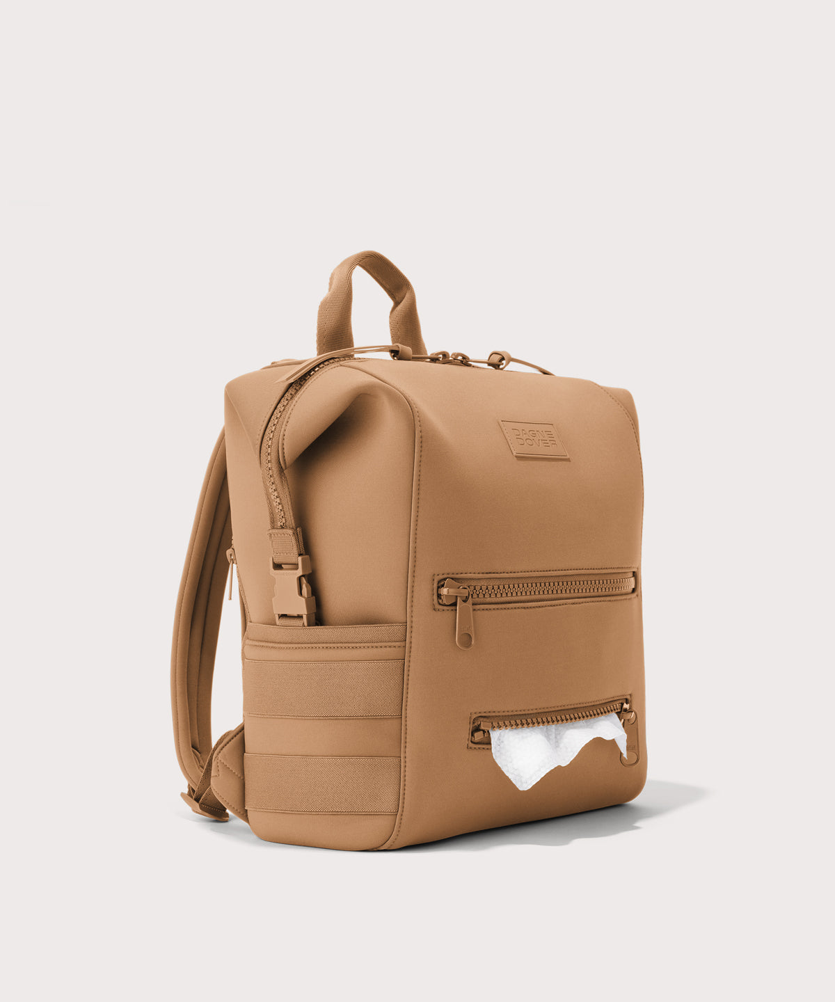 Indi Diaper Backpack in Camel. Medium - Image 6