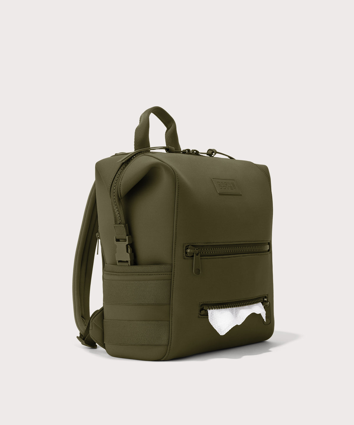 Indi Diaper Backpack in Dark Moss. Medium - Image 6