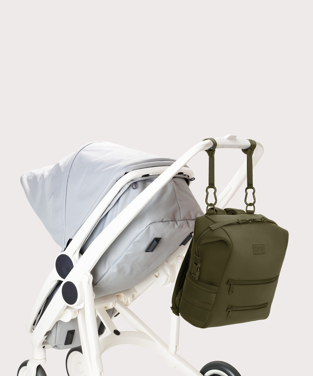 Indi Diaper Backpack in Dark Moss. Medium - Image 7