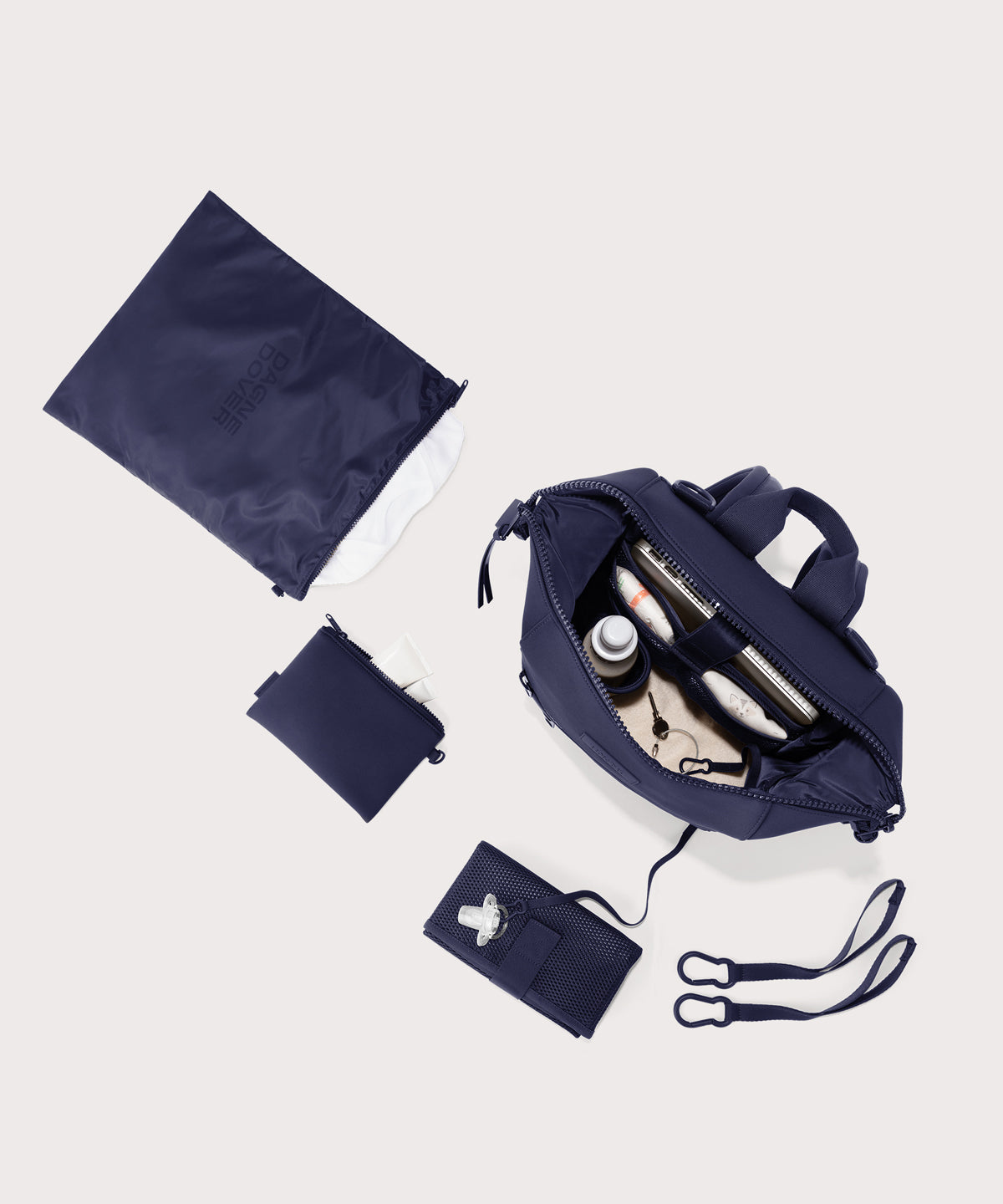 Indi Diaper Backpack in Storm. Medium - Image 2