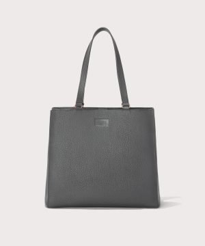 Allyn Tote in Graphite. Large