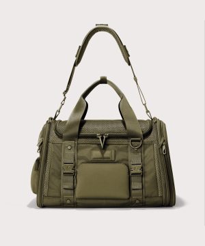Kyoto Pet Carrier in Dark Moss. Large