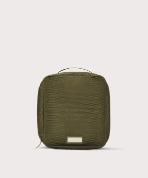 Roma Packing Cube in Dark Moss Air Mesh. Large