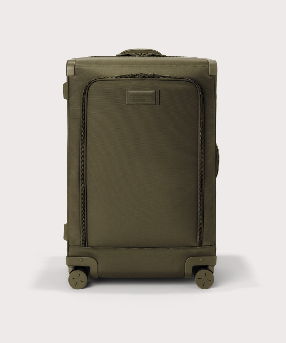 Sydney Checked Luggage in Dark Moss. Larger - 28.5 inch