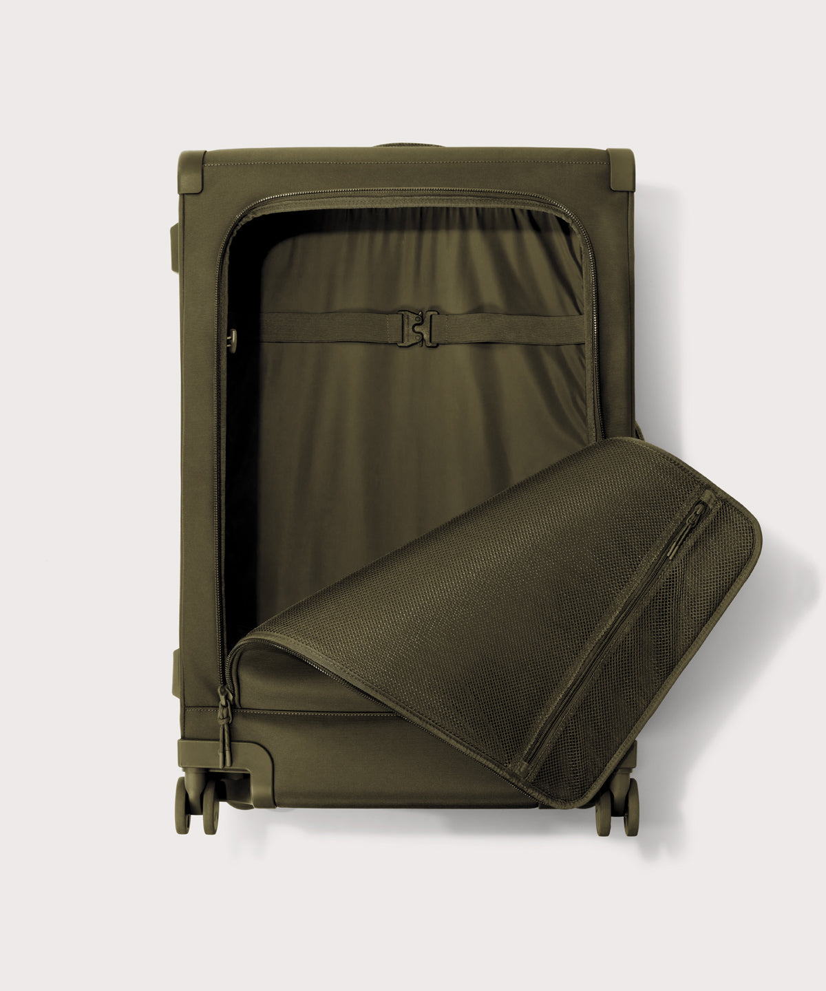 Sydney Checked Luggage in Dark Moss. Larger - 28.5 inch - Image 5