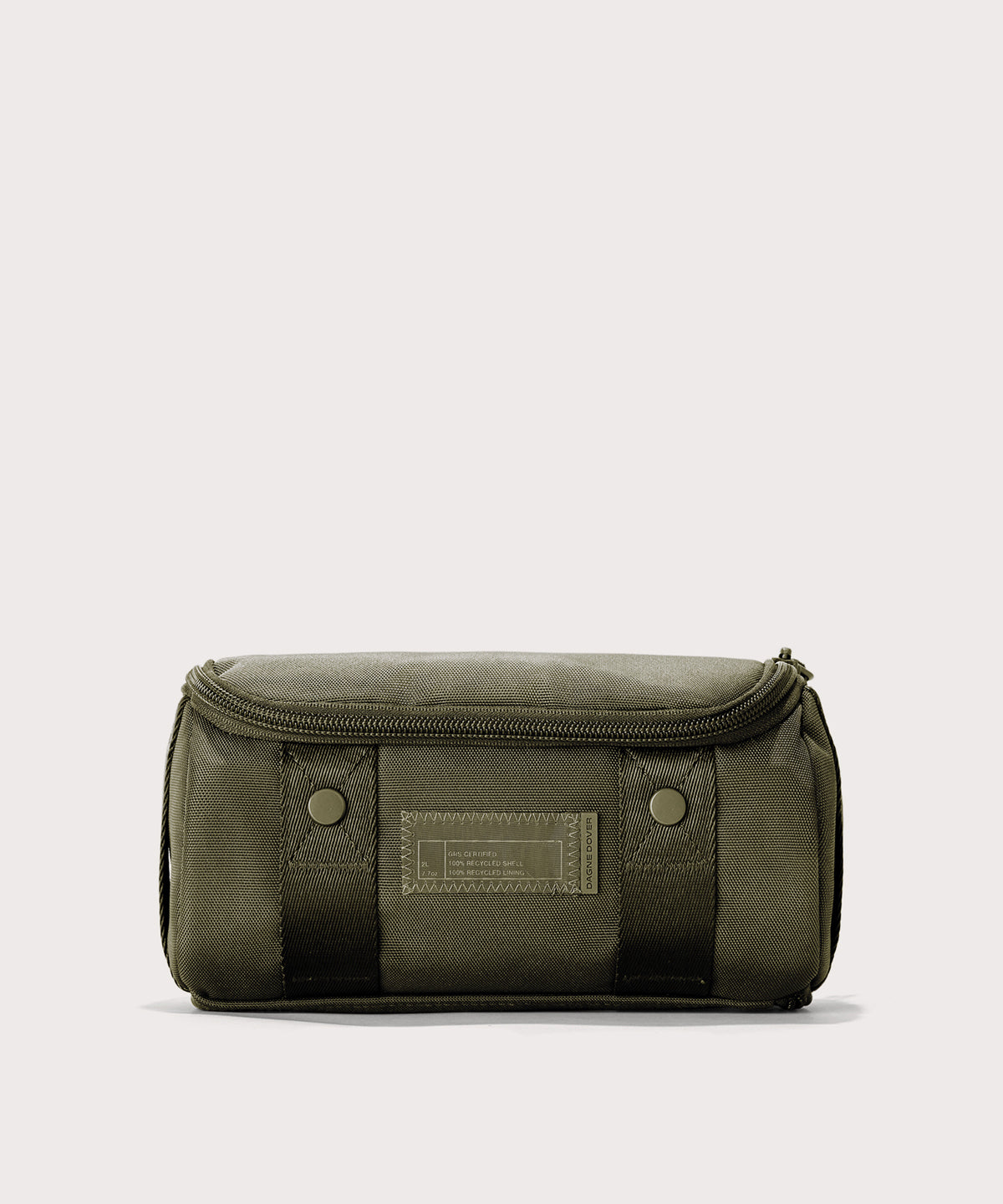 Seoul Dopp Kit in Dark Moss. Small